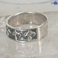 Mushroom ring mushrooms band size 11.25 sterling silver women men