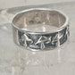 Mushroom ring mushrooms band size 11.25 sterling silver women men