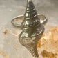 Shell ring sign Washed Ashore band snail size 7 sterling silver women