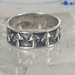 Mushroom ring mushrooms band size 11.25 sterling silver women men