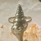 Shell ring sign Washed Ashore band snail size 7 sterling silver women