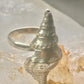 Shell ring sign Washed Ashore band snail size 7 sterling silver women