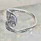 Hummingbird spoon ring floral band size 7 sterling silver women girls