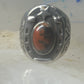 Horseshoe ring Navajo size 8 star Good Luck jasper sterling silver women men