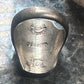 Vintage Malachite Blue Lapis Ring J Comes Taxco Mexico size 8.7 Sterling silver women men