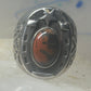 Horseshoe ring Navajo size 8 star Good Luck jasper sterling silver women men