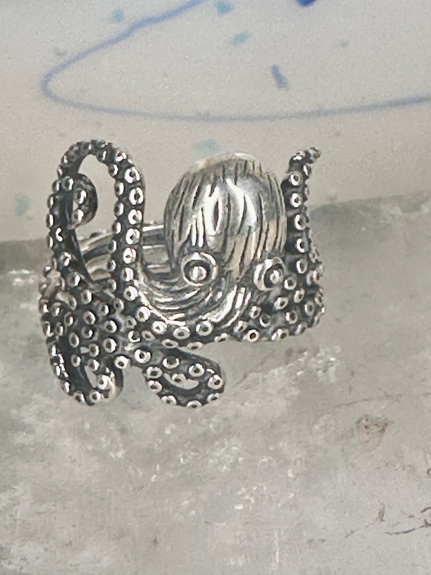 Octopus ring band size 5 sterling silver women girls