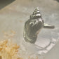 Shell ring sign Washed Ashore band snail size 7 sterling silver women a