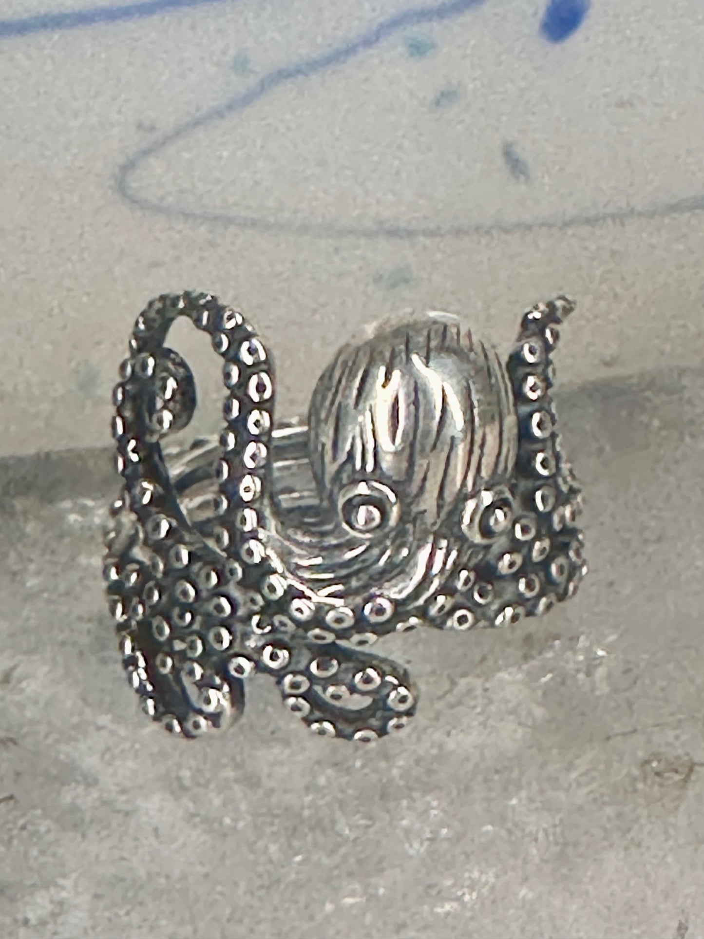 Octopus ring band size 5 sterling silver women girls