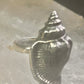 Shell ring sign Washed Ashore band snail size 7 sterling silver women a