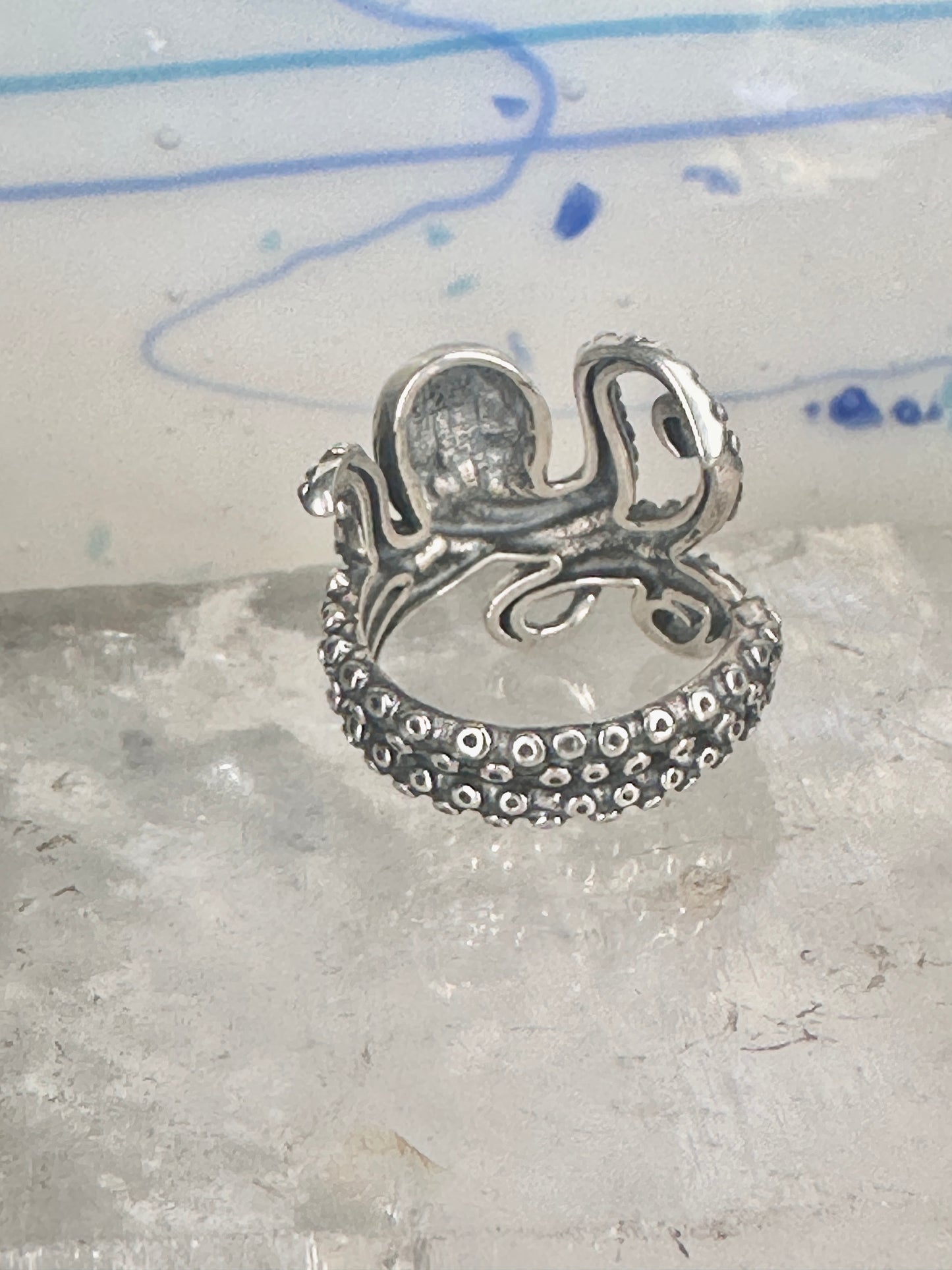 Octopus ring band size 5 sterling silver women girls