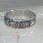 Black Hills Gold ring leaves wedding band size 12 sterling silver women men