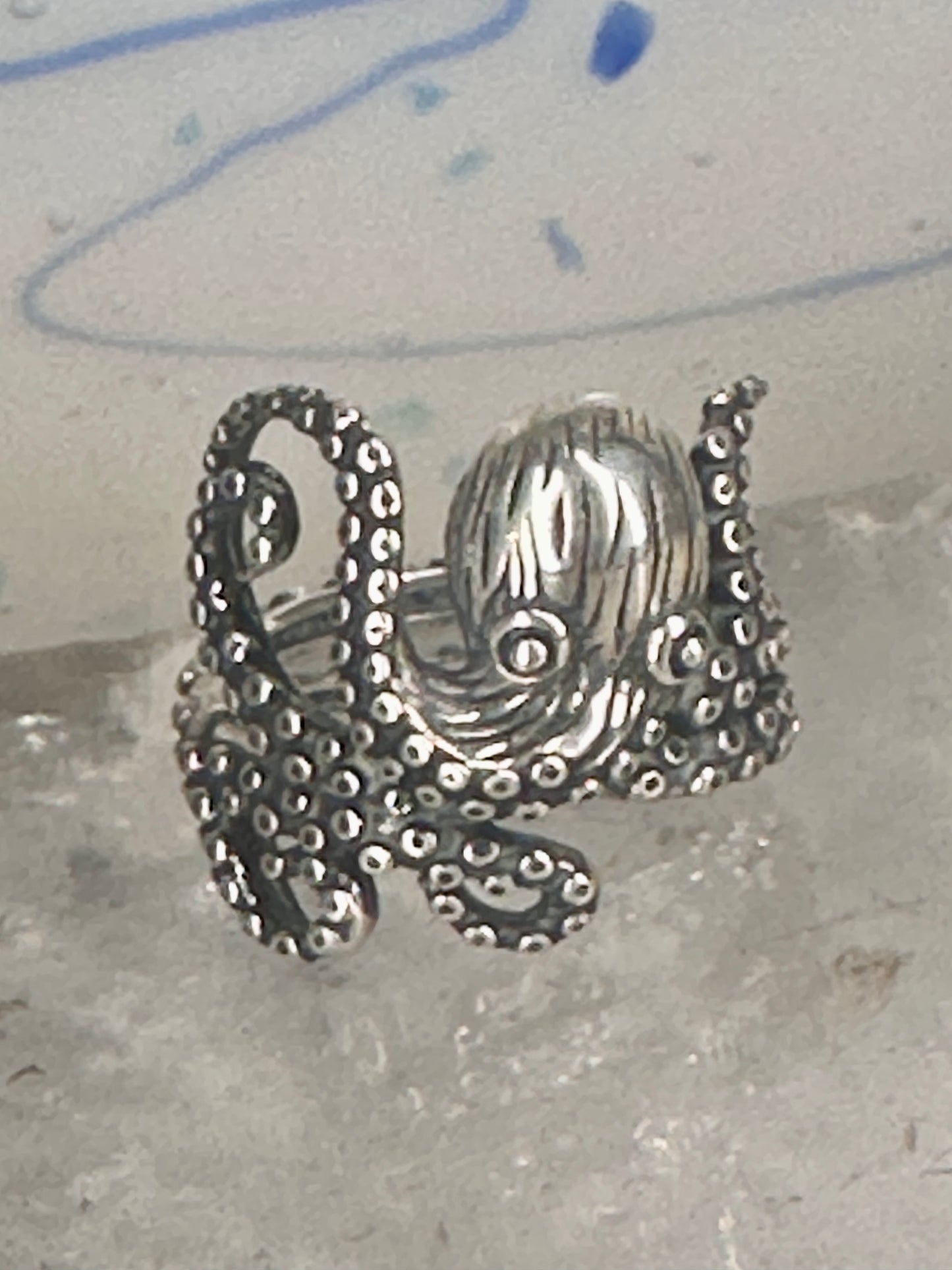 Octopus ring band size 5 sterling silver women girls
