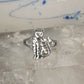 Cat ring band size 6.75 sterling silver women girls