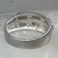 Black Hills Gold ring leaves wedding band size 7 sterling silver women men