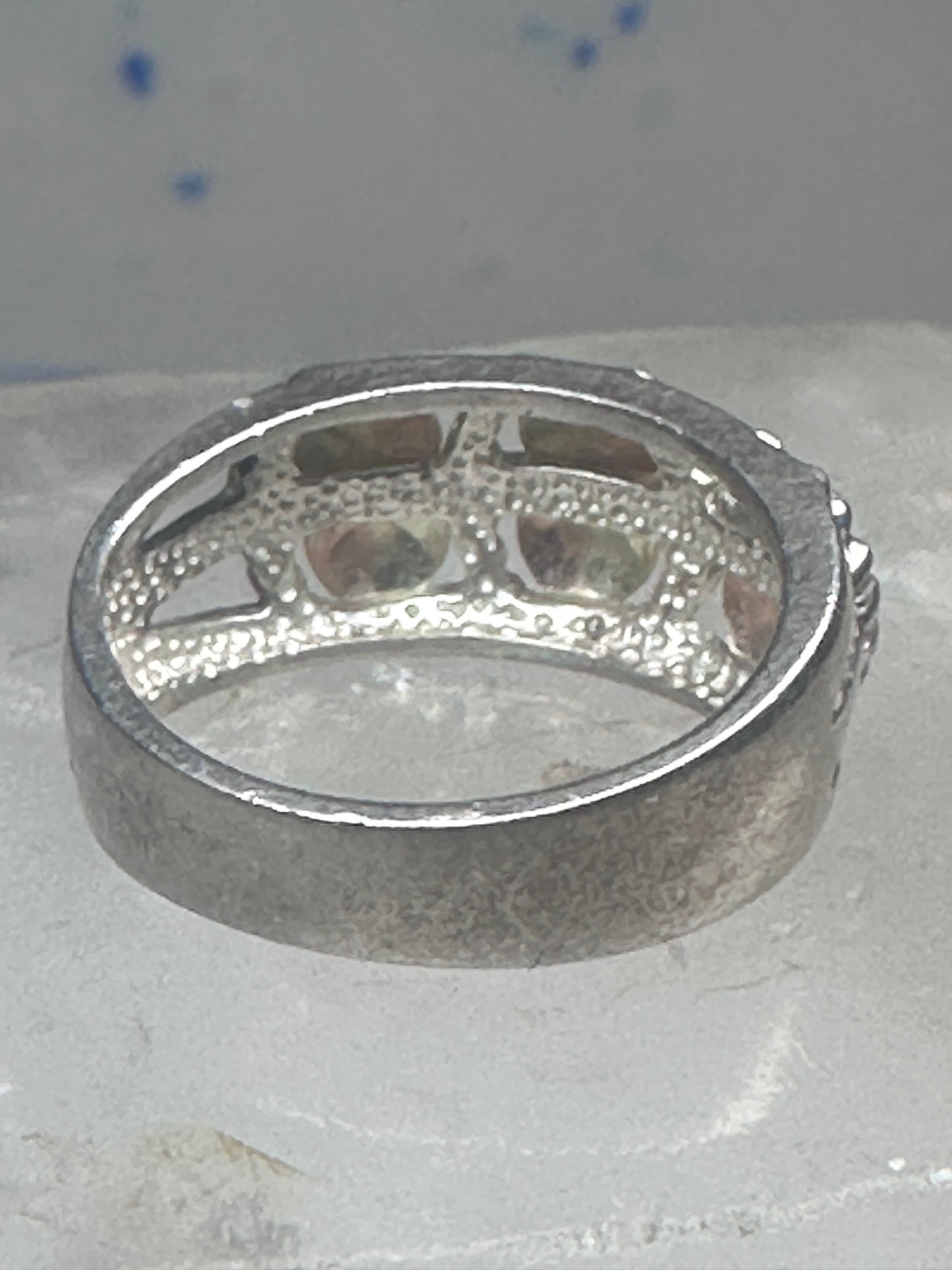 Black Hills Gold ring leaves wedding band size 7 sterling silver women men