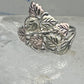 Black Hills Gold ring leaves band size 8.7 sterling silver women