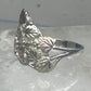 Black Hills Gold ring leaves band size 8.7 sterling silver women