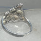 Black Hills Gold ring leaves band size 8.7 sterling silver women