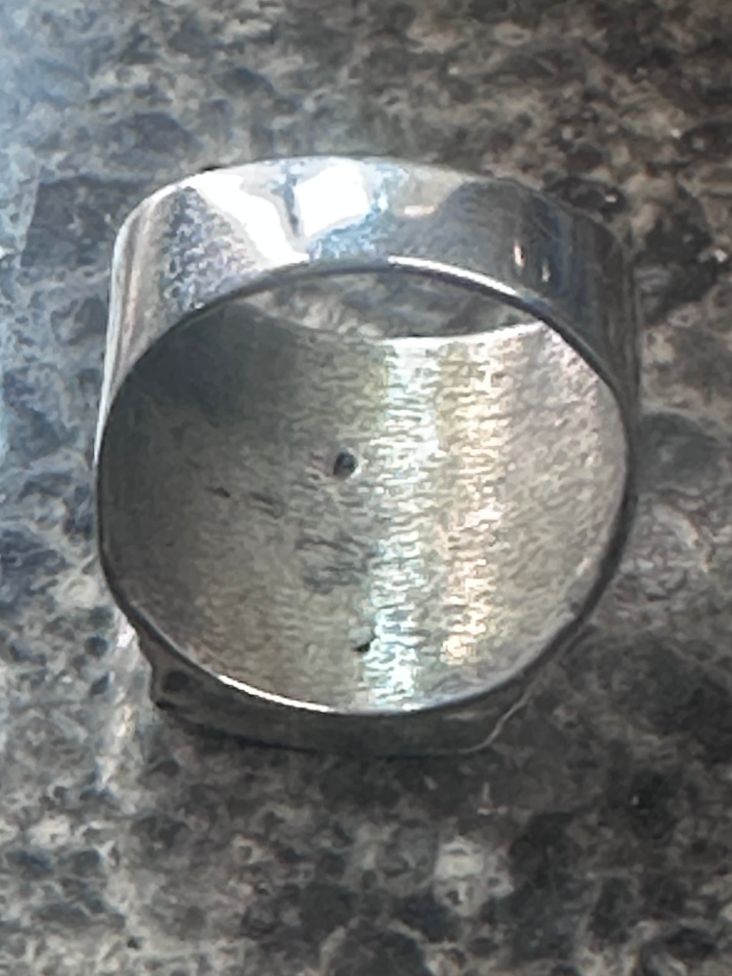 Navajo ring Turquoise Mother of Pearl Ring size 11.5 Sterling silver women men