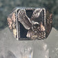 Black Hills Gold Eagle ring Onyx size 12.25 Sterling silver women men