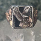 Black Hills Gold Eagle ring Onyx size 12.25 Sterling silver women men