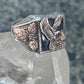 Black Hills Gold Eagle ring Onyx size 12.25 Sterling silver women men