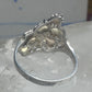 Black Hills Gold ring leaves band size 8.7 sterling silver women