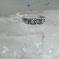 Black Hills Gold ring slender leaves pinky band size 5.75 sterling silver women