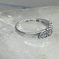Black Hills Gold ring slender leaves pinky band size 5.75 sterling silver women