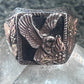 Black Hills Gold Eagle ring Onyx size 12.25 Sterling silver women men