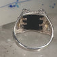 Eagle ring Black Hills Gold Onyx band size 11 sterling silver women men