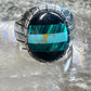 Southwest ring malachite turquoise onyx ring size 10 Sterling silver women men