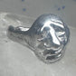 Face ring brutalist figurative pinky band size 4 sterling silver women