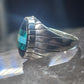 Southwest ring malachite turquoise onyx ring size 10 Sterling silver women men
