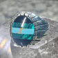 Southwest ring malachite turquoise onyx ring size 10 Sterling silver women men
