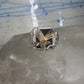 Black Hills Gold ring Eagle Onyx band size 10.75 sterling silver women men