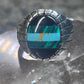 Southwest ring malachite turquoise onyx ring size 10 Sterling silver women men