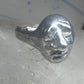 Face ring brutalist figurative pinky band size 4 sterling silver women