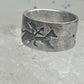 Horse ring storyteller Native American band size 5.5 sterling silver women