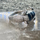 Lizard ring reptile gecko iguana band size 9 Sterling silver women men