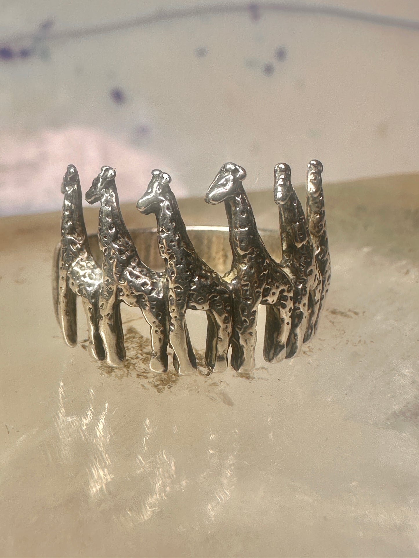 Giraffe ring Kabana size 5.75 sterling silver women