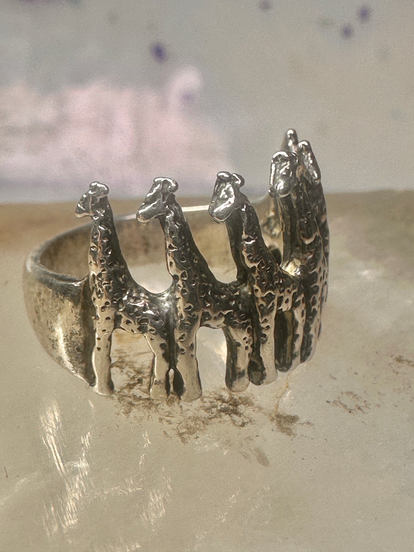 Giraffe ring Kabana size 5.75 sterling silver women