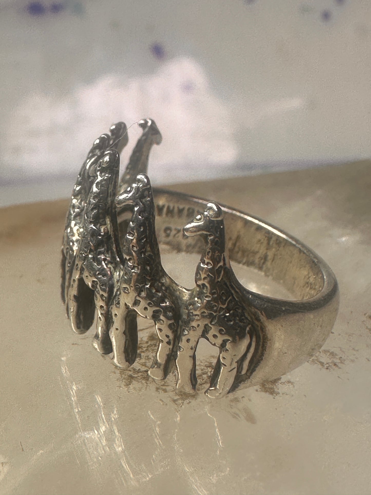 Giraffe ring Kabana size 5.75 sterling silver women