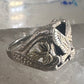 Black Hills Gold ring Eagle Onyx band size 11 sterling silver women men