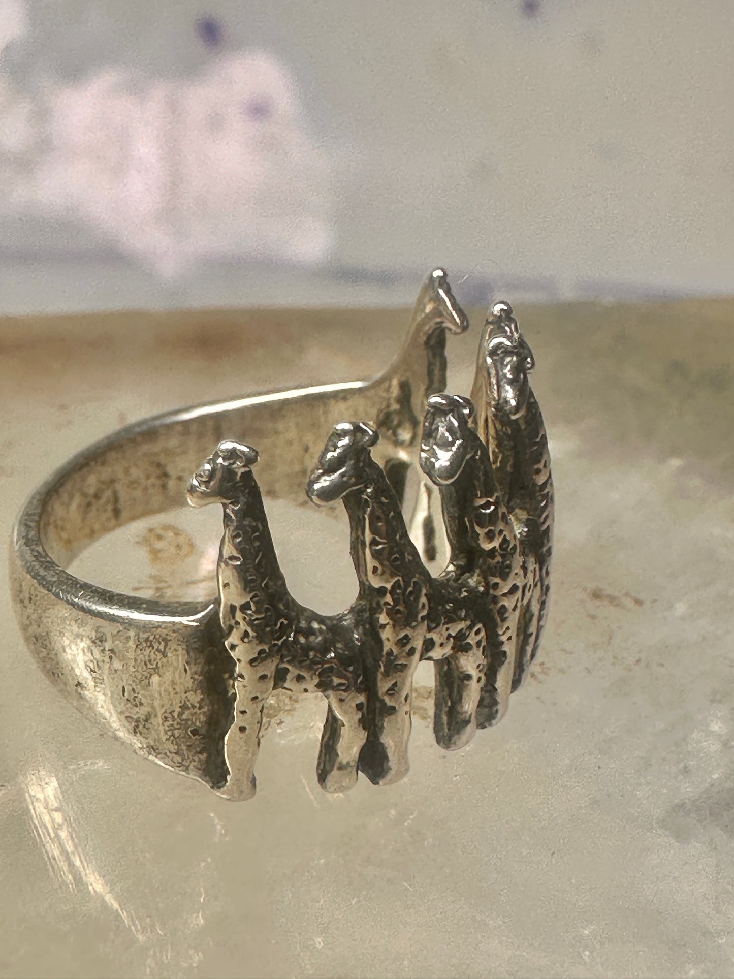 Giraffe ring Kabana size 5.75 sterling silver women