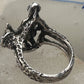 Nude lady ring  seated naked lady band size 6.25 sterling silver women