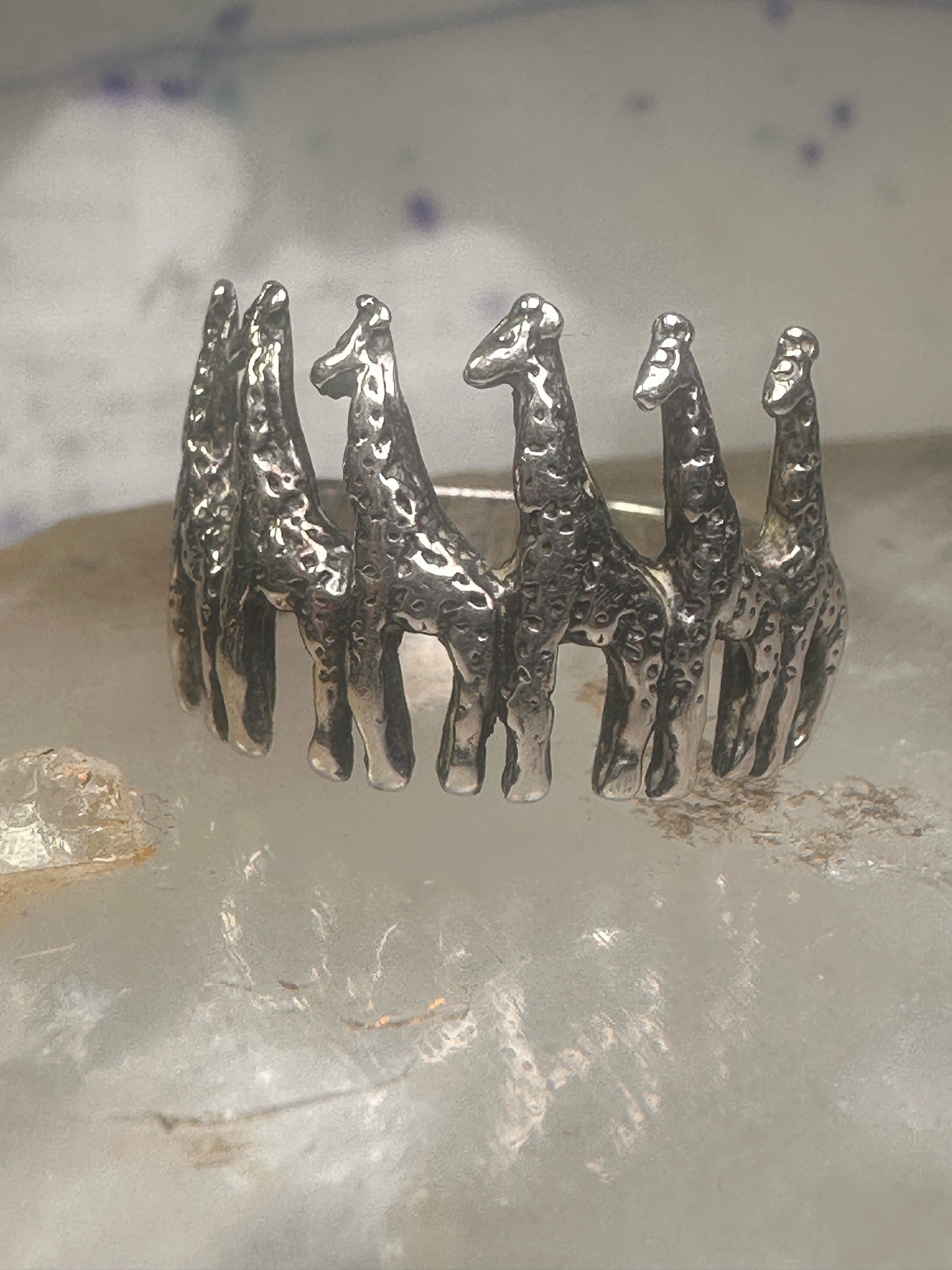 Giraffe ring Kabana size 5.75 sterling silver women