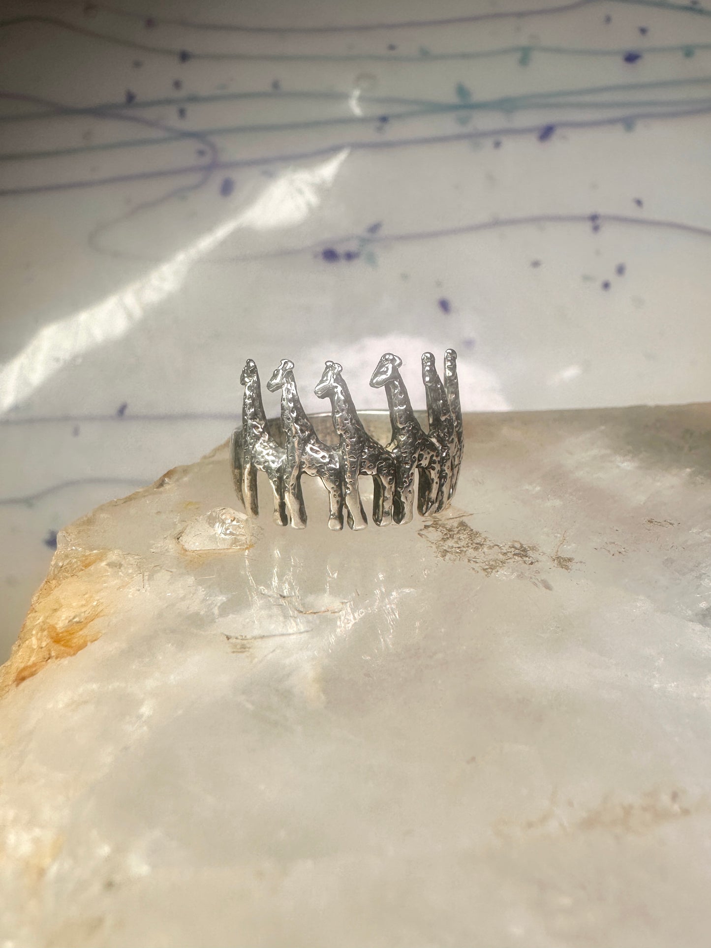 Giraffe ring Kabana size 5.75 sterling silver women