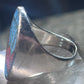 Sunrise ring sunset band seagulls turquoise coral southwest size 9.75 Sterling silver women men